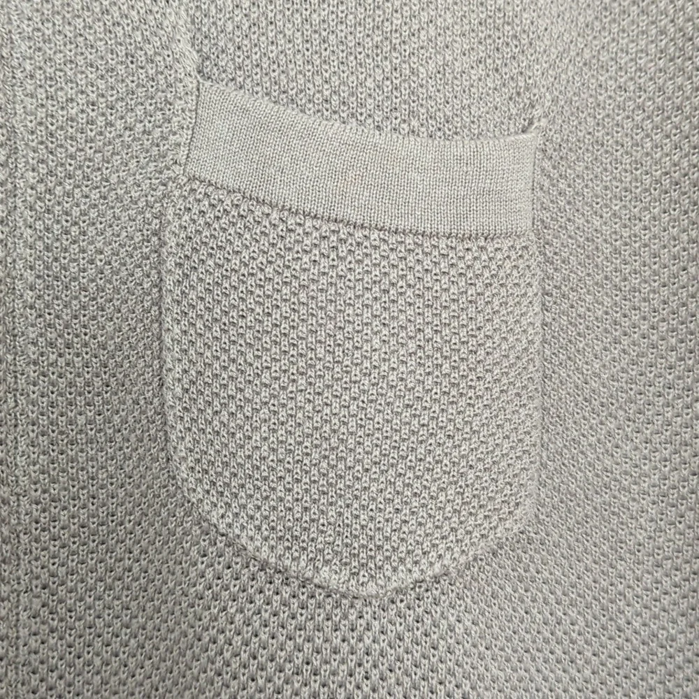 Spier & Mackay Linen/Cotton Open Weave Knit Polo Sweater - Picture 3 of 6